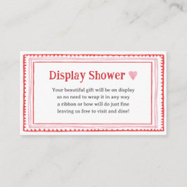 Dusche mit Dusche für rosa Herzklopfen Begleitkarte