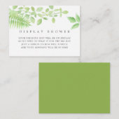 Dusche mit Dusche für Wasserfarben-Grünpflanzen Begleitkarte (Vorne/Hinten)