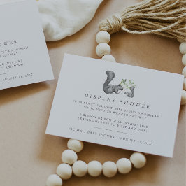 Dusche mit Duschvorrichtung für Eichhörnchen Begleitkarte