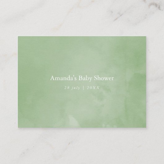 Dusche mit geometrischer Babydusche Begleitkarte (Rückseite)