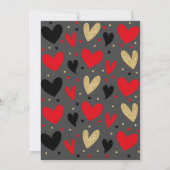 Dusche mit Liebe Baby Dusche Einladungsherzen Herz Einladung (Rückseite)