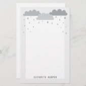 Dusche mit Liebe-Baby-Duschen-Briefpapier Briefpapier (Vorne/Hinten)