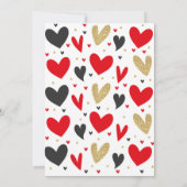 Dusche mit Liebe Babydusche Einladungs-Herz Einladung (Rückseite)