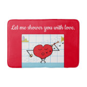 Dusche mit Liebe: Badematte (Vorderseite)