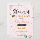 Dusche mit Liebe Brautdusche Einladung (Vorderseite)