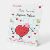 Dusche mit Liebe- Brautparty: Sockelschild (Vorderseite)