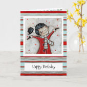 Dusche mit Liebe - Geburtstagskarte Karte (Gelbe Blume)