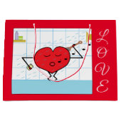 Dusche mit Liebe: Große Geschenktüte (Vorderseite)