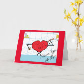 Dusche mit Liebe: Leere Karte (Gelbe Blume)