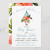 Dusche mit Liebe! Regenschirm, Frühjahrsdusche Einladung (Vorne/Hinten)