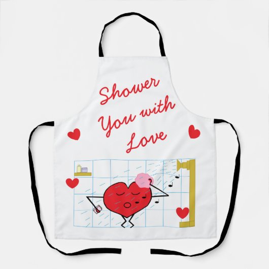 Dusche mit Liebe: Schürze (Vorderseite)
