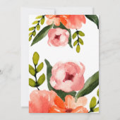 Dusche mit Liebe! Umbrella Baby Dusche Einladung (Rückseite)