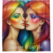 Dusche mit meinen Damen Duschvorhang (Vorderseite)