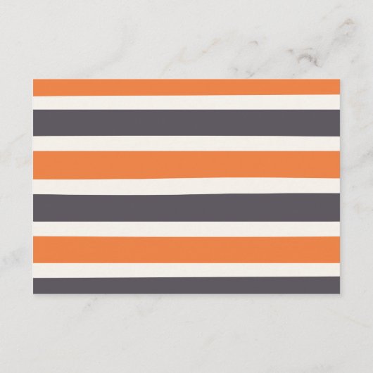 Dusche mit neutraler Halloween-Kinderdusche Begleitkarte (Rückseite)