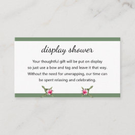 Dusche mit Spray-Flor Begleitkarte