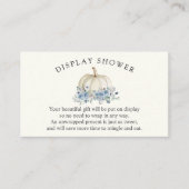 Dusche mit weißem und blauem Pumpkin-Baby-Dusche Begleitkarte (Vorderseite)