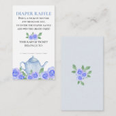 Dusche mit Windschutzscheiben aus blauem Teekessel Begleitkarte (Vorne/Hinten)