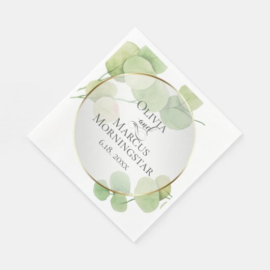 Dusche | Modern Springtime Eucalyptus Serviette (Ecke)