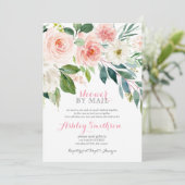 Dusche nach Mail Brautparty Virtual Shower Einladung (Stehend Vorderseite)