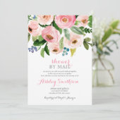 Dusche nach Mail Brautparty Virtual Shower Einladung (Stehend Vorderseite)