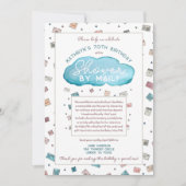 Dusche nach Mail Rain Cloud Card Dusche Einladung (Vorderseite)