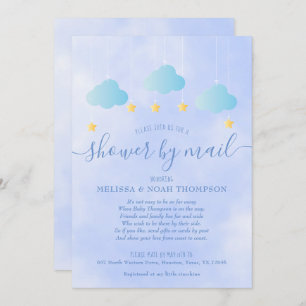 Dusche per Mail lange Entfernung Sprinkle Baby Boy Einladung