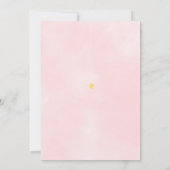 Dusche per Mail weich weich Pink Baby Girl Einladung (Rückseite)