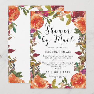 Dusche per Post Fall Blumen virtuelles Brautparty Einladung