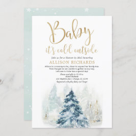 Dusche per Post geschlechtsneutrale Winterdusche Einladung