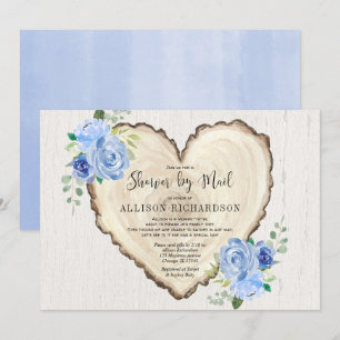 Dusche per Post Rustikales Valentinstag Baby Einladung