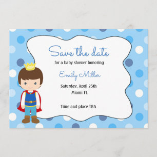 Dusche Prinz-Baby Save the Date
