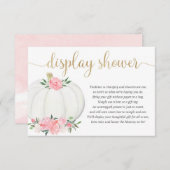 Dusche Pumpen rosa goldene Mädchen Dusche Begleitkarte (Vorne/Hinten)