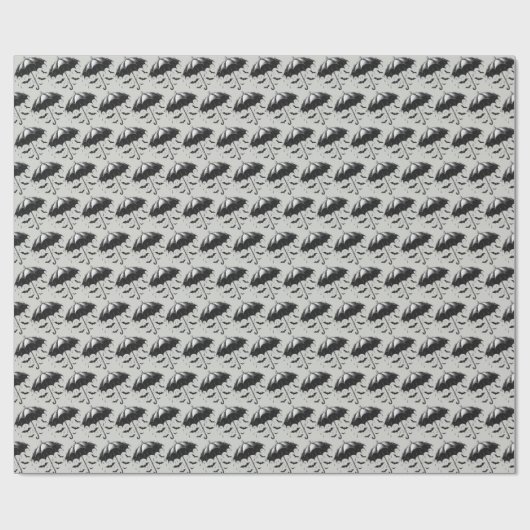 Dusche Regenschirm Brautparty Geschenkpapier (Flach)