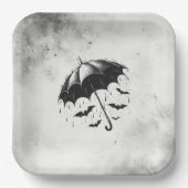 Dusche Regenschirm Brautparty Pappteller (Vorderseite)