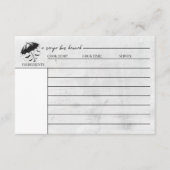 Dusche Regenschirm Rezept Karte (Vorderseite)