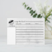 Dusche Regenschirm Rezept Karte (Stehend Vorderseite)