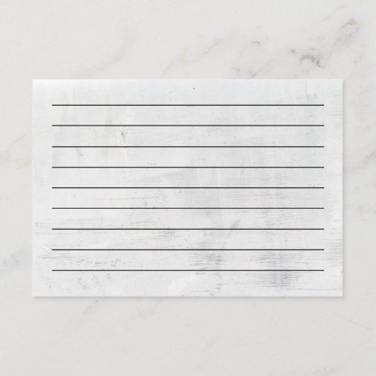 Dusche Regenschirm Rezept Karte (Rückseite)