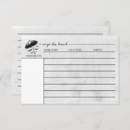 Dusche Regenschirm Rezept Karte