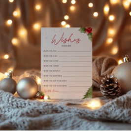 Dusche Santa Baby wünscht eine Babykarte Einladung