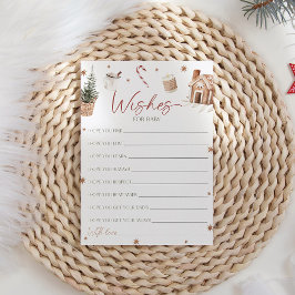 Dusche Santa Baby wünscht eine Babykarte Einladung