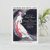 Dusche sie mit Liebe Bridal Dusche Einladungen (Stehend Vorderseite)