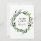 Dusche und Dusche Einladung (Rückseite)