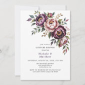 Dusche und Pflaumenknüppel Dusche Einladung (Vorderseite)