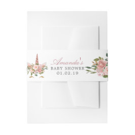 Dusche und Rose Gold Blumenstrauß Kinderdusche Einladungsbanderole