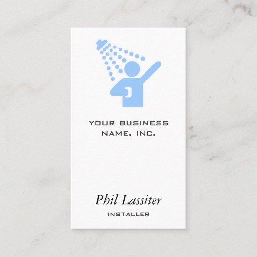 Dusche Visitenkarte (Vorderseite)