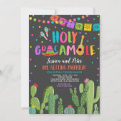 Dusche von Guacamole Fiesta Cactus Couples Einladung (Vorderseite)