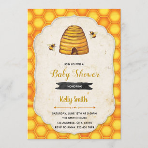 Dusche von Hummeln Geburtstagsdusche Einladung