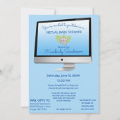 Dusche von Mail Baby Boy Blue online Einladung (Vorderseite)