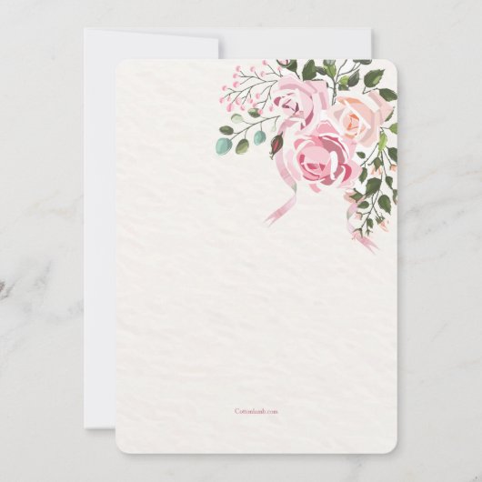 Dusche von Mail Bridal Dusche Einladung (Rückseite)