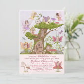 Dusche von Mail Fairy Wasserfarbe Illustrationen Einladung (Stehend Vorderseite)